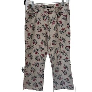 Ralph Lauren Capri Pants Womens Floral Cotton Spandex 6